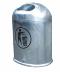 Model 5033Waste bin outdoor 45 ltr. Galvanized